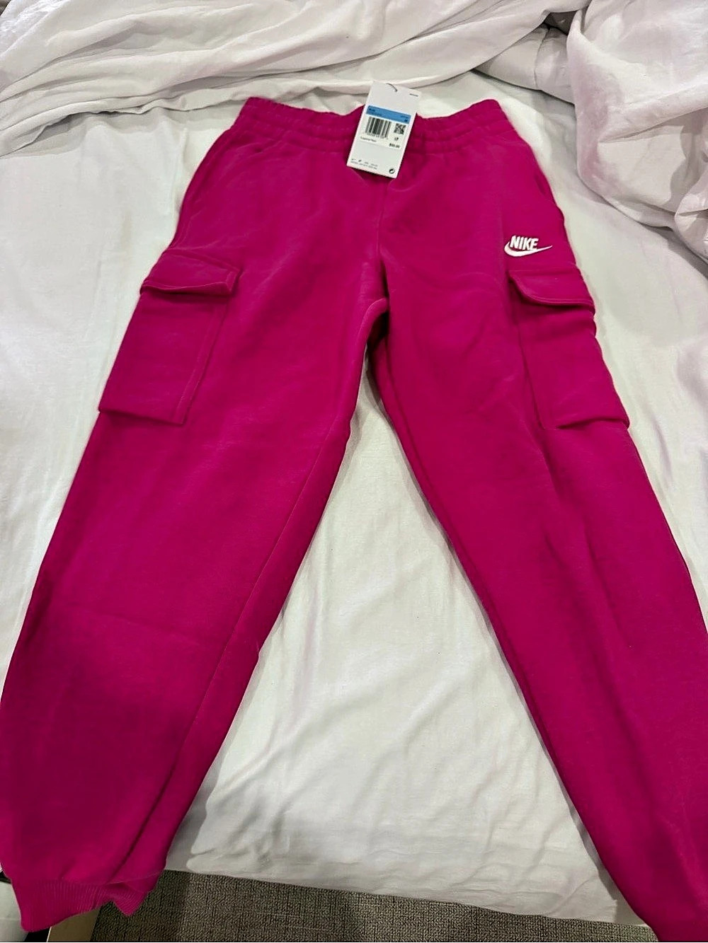 Nike Sportswear Club Fleece Big Kids' Cargo Pants Pink